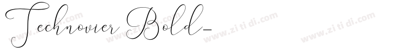 Technovier Bold字体转换